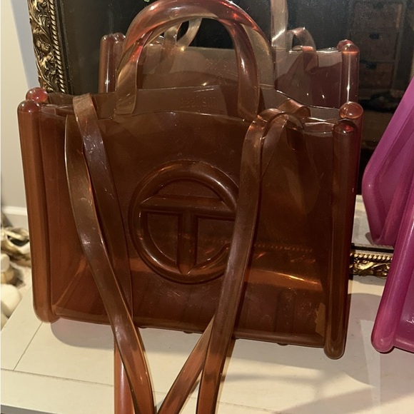 Telfar Pink and Brown Tote Bags - Picture 3 of 3